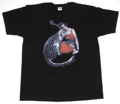 New! Vintage y2k 1920’s Art Deco Anvil T-Shirt Size XL Mens SEPS Leopard & Woman