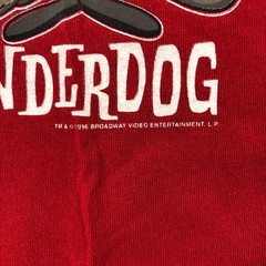 vtg 90’s underdog cartoon T shirt mens XL red dog single stitch bottom 1996