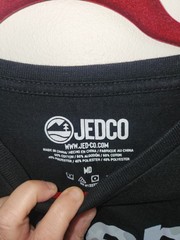 Jedco Jeep Mens Graphic with Flag Short Sleeve T-shirt Size S-M EUC