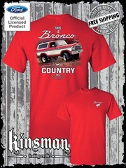 Bronco Country Ford 2-Sided T-Shirt – Official Licensed Product