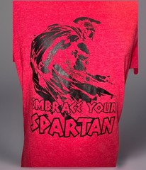 Deka Spartan Race Men’s Size Med. T-Shirt Red – Embrace Your Spartan Graphic Tee