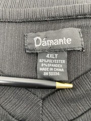 damante men 4XLT black short sleeves
