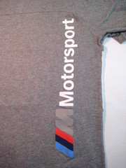EUC- BMW Motorsport M Series PUMA Gray/White Cotton T-Shirt Mens Size Medium