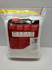 Hanes Super Value Pack 10 Tag less Comfort Soft T Shirts White XL