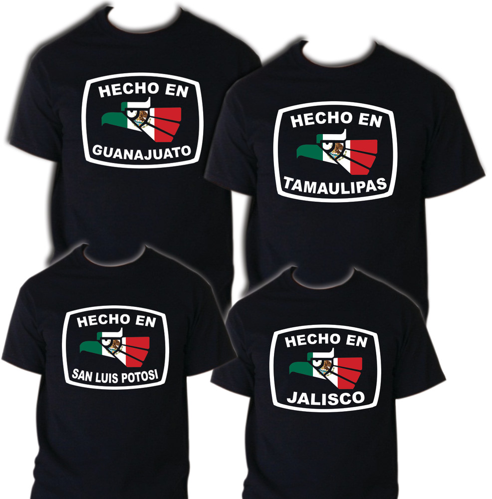 Mexico Mexican t-shirt Country Flag Eagle HECHO EN MEXICO States Pride State MX