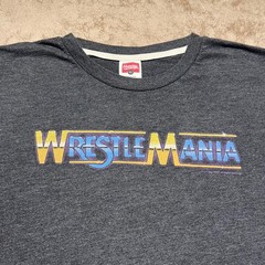 Homage WrestleMania WWE Graphic T Shirt Mens XL Charcoal Gray Heather Tri-Blend