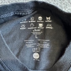 Sanrio T-Shirt Mens L Black Hello Kitty and Friends Rainbow Graphic Crewneck