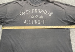 Ninth Circle Shirt Mens 3XL Gray False Prophets All Profit Graphic Streetwear