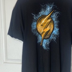 The Flash DC Comics COOL Logo Graphic Medium T-Shirt, XXL Justice League Tshirt