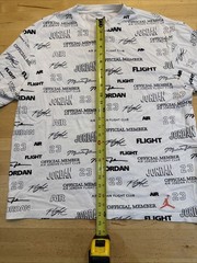 ADULT SIZE S AIR JORDAN FLIGHT CLUB #23 WHITE SHORT SLEEVE LOGOS T-SHIRT MJ AIR