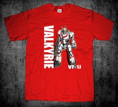 New Robotech Macross Vf-1J Valkyrie Battroid Robot Fighter Mode T-shirt