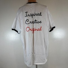 Nutella Ringer T Shirt Mens Size XL White Hazelnut Spread Promo Double Sided