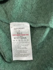 Superdry Men’s Vintage Logo Embroidered Crew Neck T-Shirt Green Marl Size XL