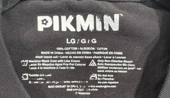 Nintendo Pikmin Graphic T Shirt Black Large Video Game Dbl Sided Tee & Freebie