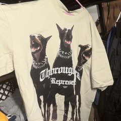 Rare & Vintage Represent Thoroughbred Doberman Graphic “Vintage White” M Mens
