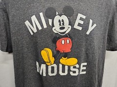Disney Mickey Mouse Adult Gray XL TShirt