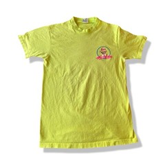 Vintage 90s Panama Jack Single Stitch T-Shirt Neon Yellow Size L