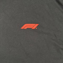 PacSun Mens XL Formula 1 F1 T-Shirt Black Grand Prix Racing Short Sleeve