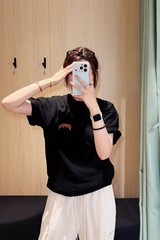 Starbucks Bearista Town Collection Embroidered Crew Neck Pure Cotton T-shirt