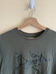 Arc’teryx Archaeopteryx T-Shirt Men Large Olive Green Logo Graphic Tee Gorpcore