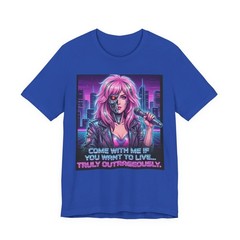 Terminator Jem Graphic Tee | Retro 80s Neon Female Vocalist Design