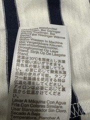 J.CREW Men’s WHITE/NAVY Club Cotton Yarns Striped Casual Crew Collar Tee XL