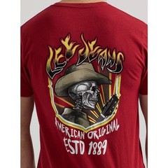 Lee Jeans MEN’S COWBOY SKELETON GRAPHIC TEE Size Large New with Tags