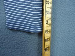 Faherty Cloud Cotton Henley Shirt Men Large Striped Blue Pima Cotton Long Sleeve