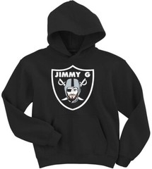 Jimmy Garoppolo Las Vegas Raiders Logo CREW HOODED SWEATSHIRT