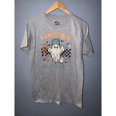 Hanes ComfortSoft I Ghost People All Year Round Graphic Tee Heather Gray Mens M