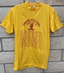 Vintage 1979 Cupertino High School Pioneers Class Of 79 T Shirt 70s 1970s Size M