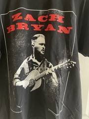2024 Zach Bryan Quittin Time Tour Med M Concert Graphic T-Shirt NEW Black Horse