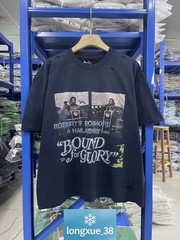 American Streetwear Printed Tee Vintage Washed Loose Crew Neck T-Shirt Unisex