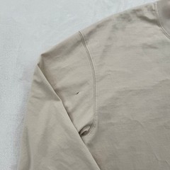 Men’s Uniqlo U Pocket T-Shirt Large Beige Good Long Sleeve Crew Neck