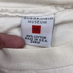Vintage Roy Lichtenstein Guggenheim Museum Shirt L/XL Grrrrrrr Dog Pop Art 90s