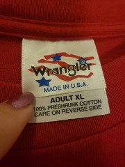 Vtg 90s Wrangler Rodeo TShirt XL Western Cowboy Horse Graphic USA Red