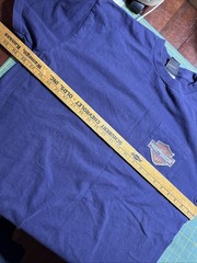VTG Harley Davidson T Shirt Dubai UAE XL Pocket Blue 2009