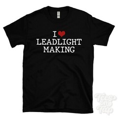 I LOVE LEADLIGHT MAKING T-SHIRT heart glass crafting stained diy crafts artistry