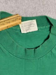 Vintage Hanes Shirt Mens XL Green Beefy-T Heavyweight Cotton Crewneck Blank Tee