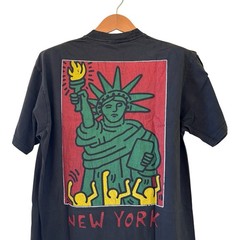 Keith Haring New York City Big Apple Art Tee T Shirt Retro Modern XL Reprint