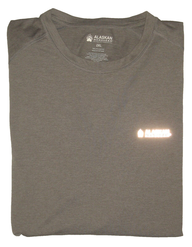 Men’s AKHG DULUTH TRADING CO Gray Tun-Dry Lightweight Wicking L/S Tee 2XL