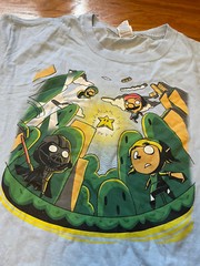 Gildan Men’s M Sky blue Gamer Tshirt Mario, Vader Zelda Size XL