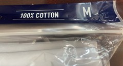 Stafford 4-Pk Men’s Medium Ultra Soft 100% Cotton Crew Neck T-Shirt White