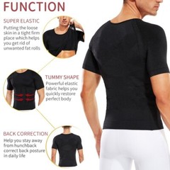 Men’s Body Shaper Toning Shirt Ultra Durable Vest Compression Slimming Underwear