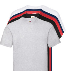 mens fruit of the loom t shirts 5 3 Pack Unisex Plain Cotton Bulk T-Shirt Mixed