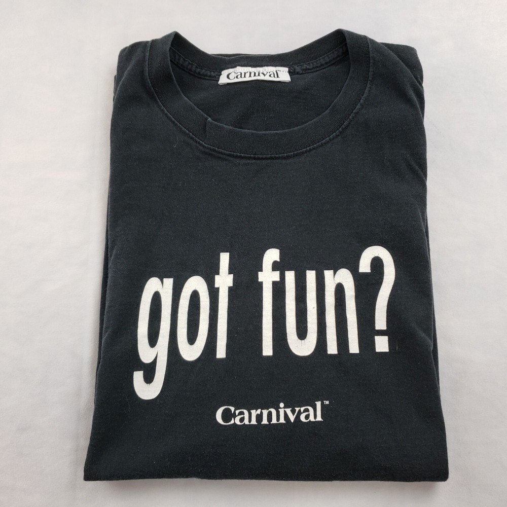 Got Fun? Carnival Cruises Vintage T Shirt Heavy Cotton Men 2XL