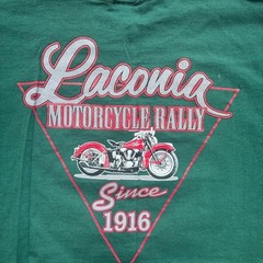 Vintage 2000 Laconia Motorcycle Rally Broken Spoke Saloon T-Shirt