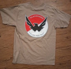 Operation Iraqi Freedom 08 Black Hawk Leads The Way Size L Military Beige Logo