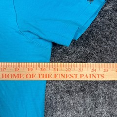 Rhone Reign Short Sleeve Pima Cotton Training T-Shirt Cyan Blue Mens Large