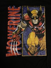 X-Men Shirt ADULT BLACK WOLVERINE BROWN SUIT Marvel